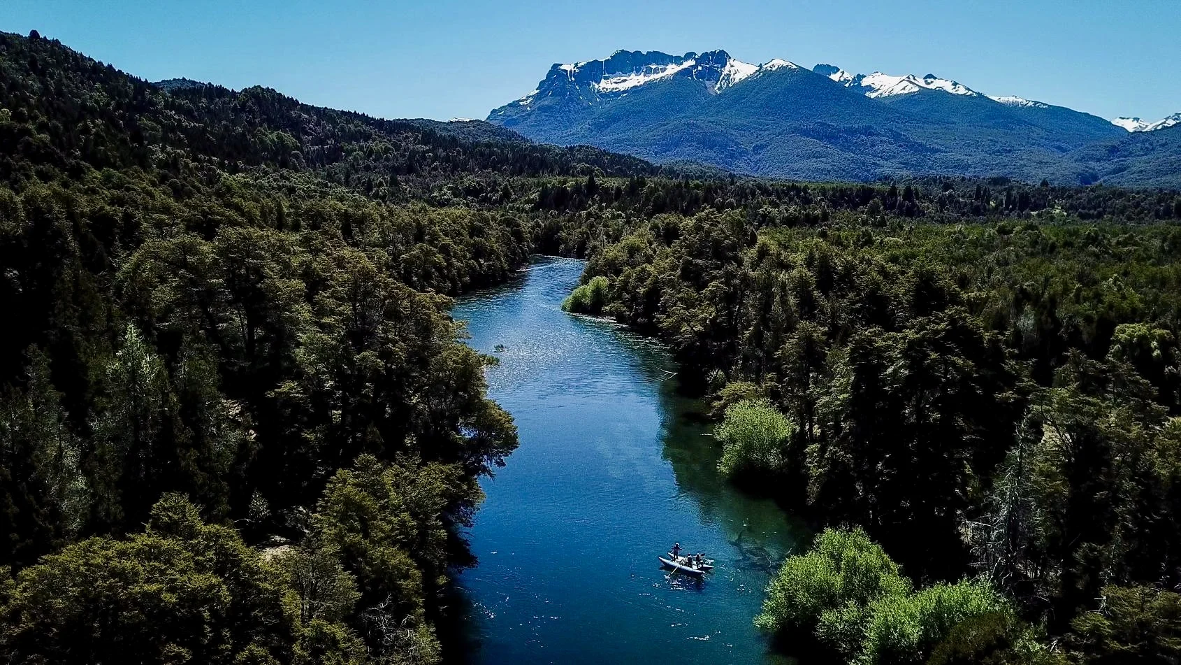 Fly fishing scenery in Patagonia National Park